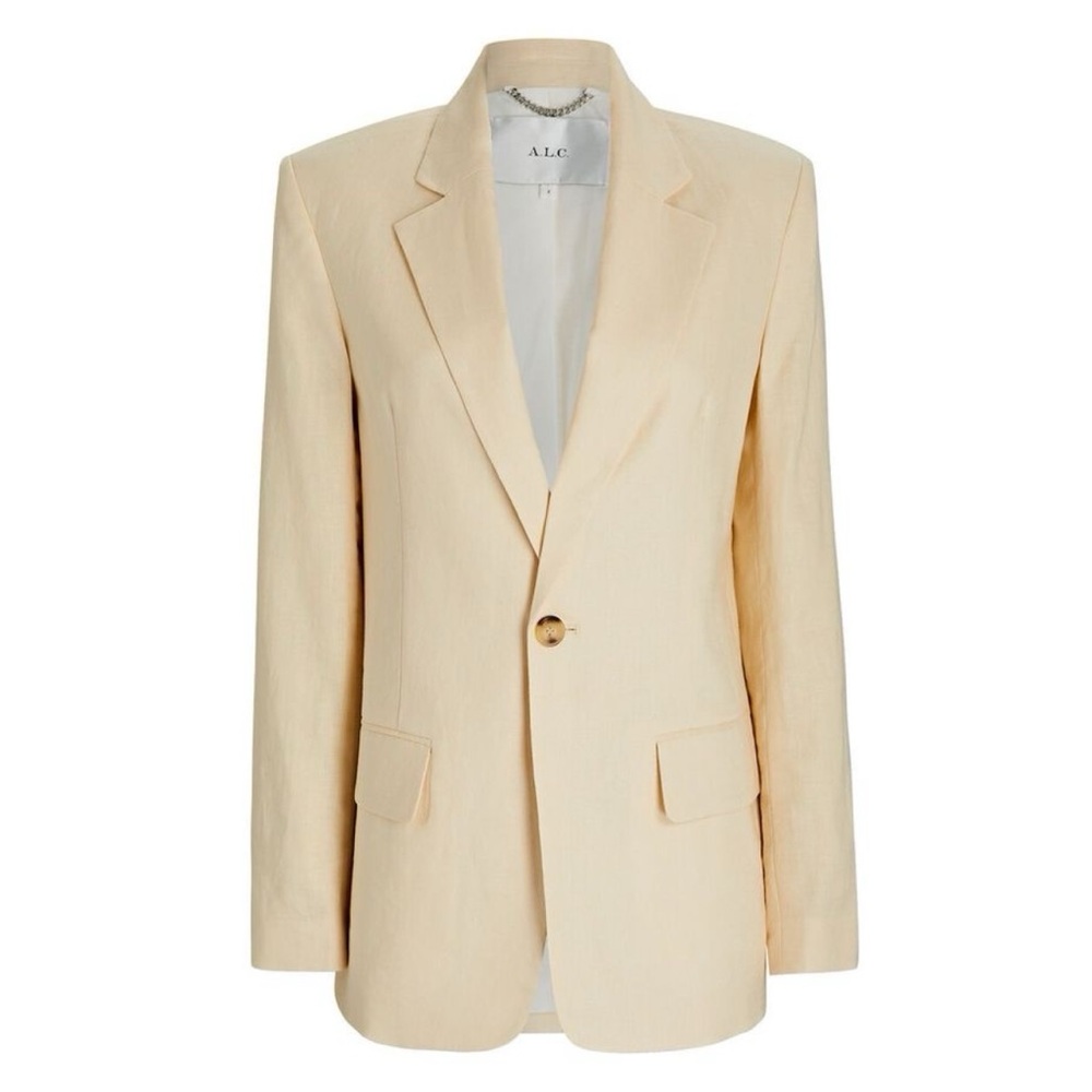 A.L.C. Arlo Blazer in ecru linen, 4